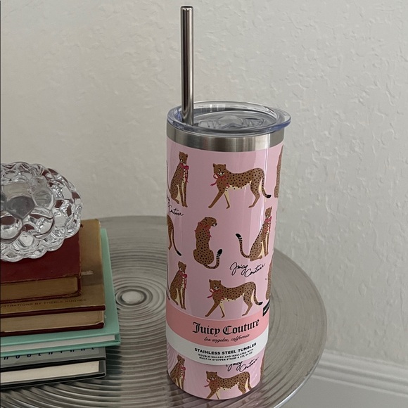 Juicy Couture NWT Pink Themed Stainless Steel
24 oz hot and cold tumbler - Picture 9 of 12